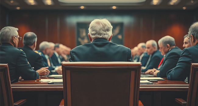 国防の中枢機関の一室